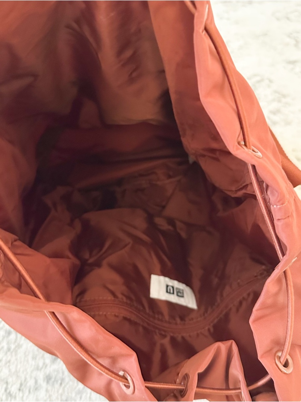 UNIQLO Brown Nylon Convertible Bag - Picture 9 of 13